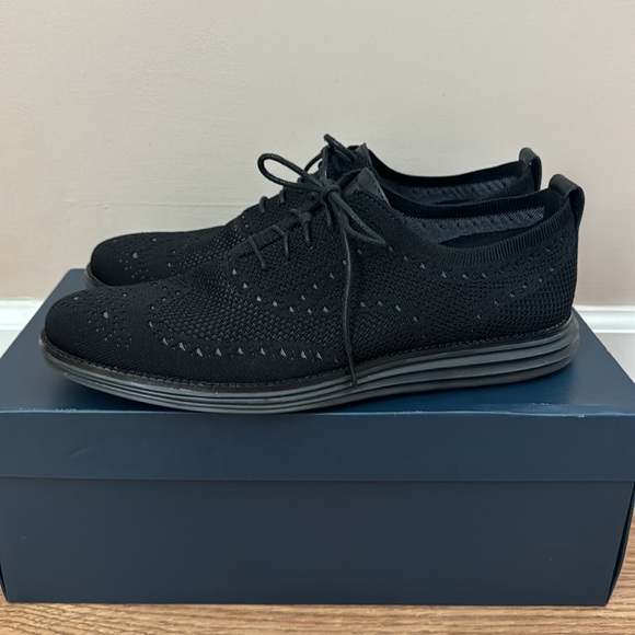 Cole Haan Men's OriginalGrand Wingtip Oxford Black Style C28443 - Picture 7 of 8
